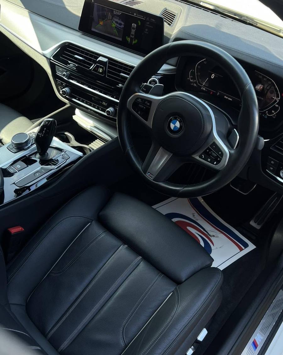 BMW 5 Series interior after detailing